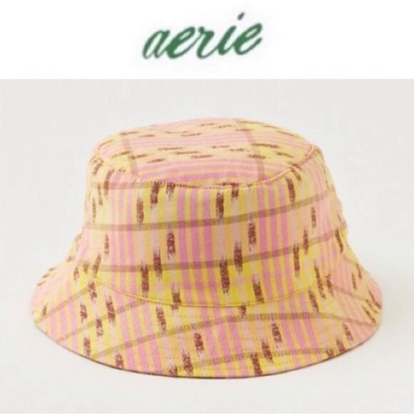NWT AERIE Jacquard reversible Bucket Hat - Picture 1 of 4